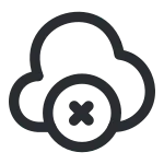 Cloud Remove SVG Icon